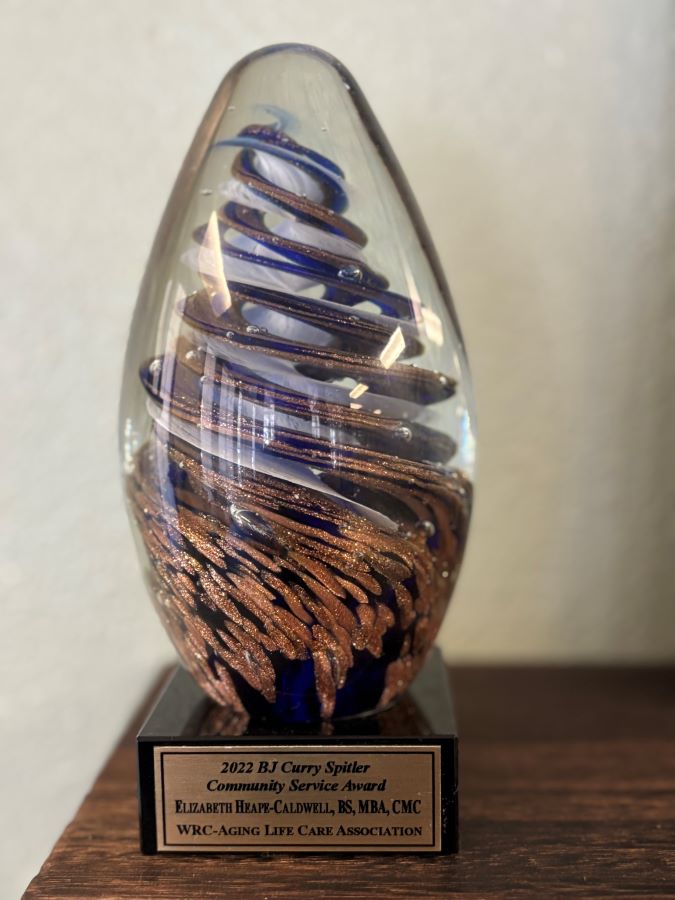 2022 BJ Curry Spitler Award presented to Liz Heape-Caldwell
